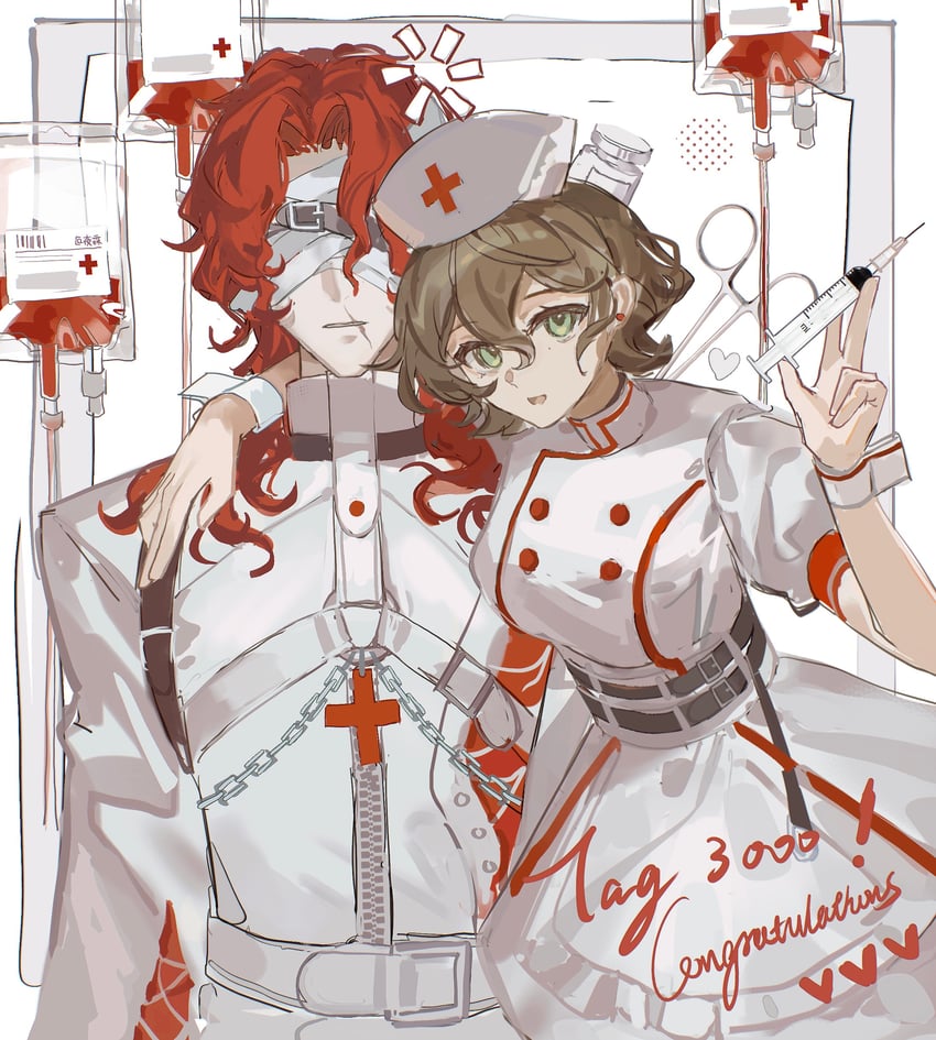 recoleta and aleph (reverse:1999) drawn by yelin_yoru