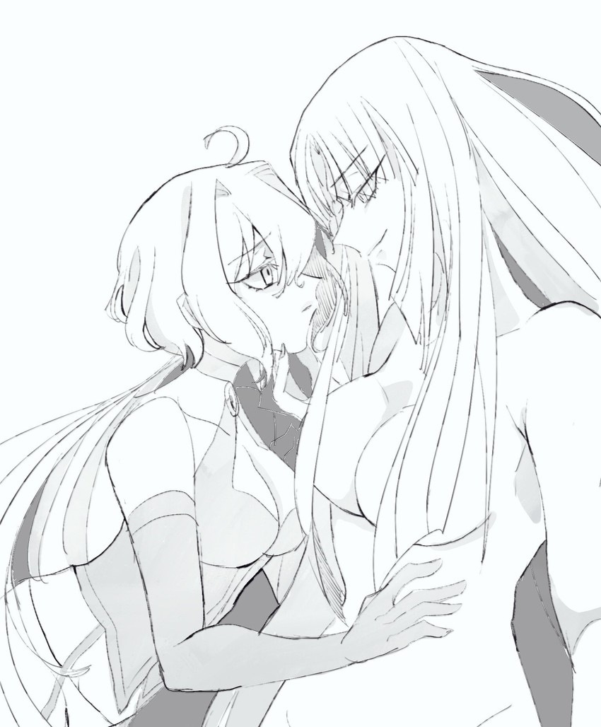 yukine chris and fine (senki zesshou symphogear) drawn by pd3kx