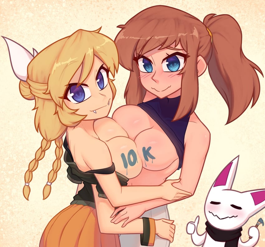 hat kid and nelly (original and 1 more) drawn by xyronii