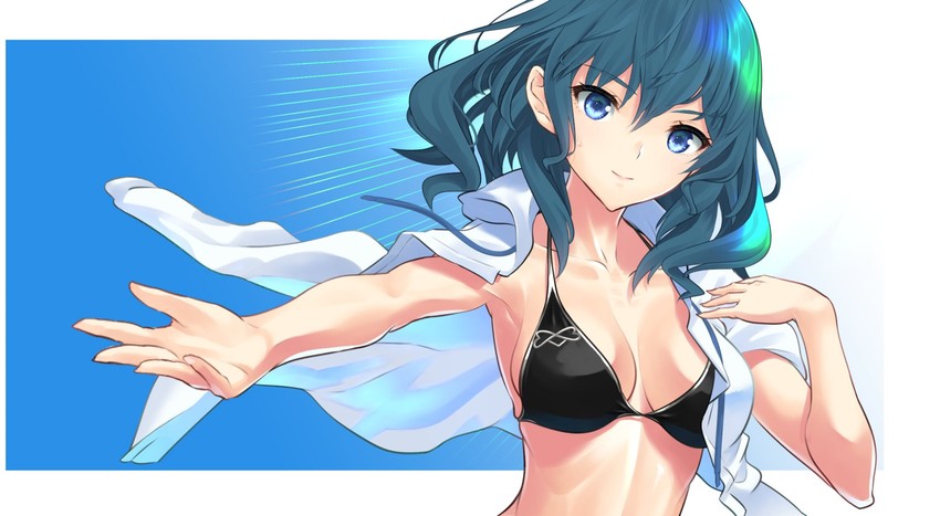 female byleth (fire emblem and 1 more) drawn by dollinger