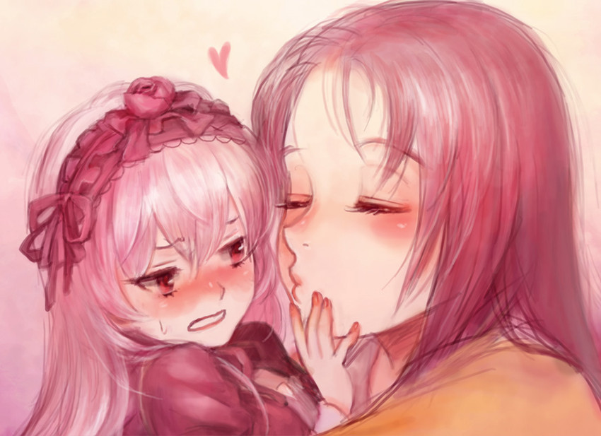 suigintou and kakizaki megu (rozen maiden) drawn by miya_(foolish_order)