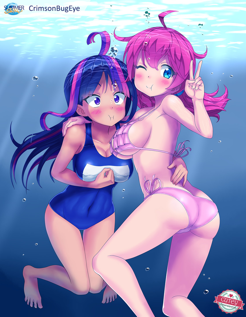 tai saito and polly parks (starswirl academy) drawn by crimsonbugeye