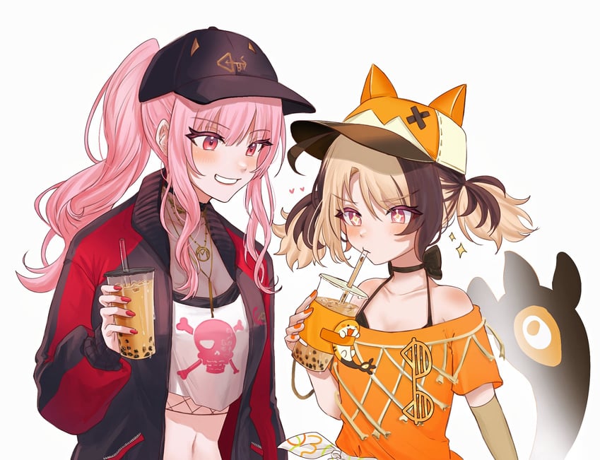 mori calliope, gigi murin, and grem (hololive and 1 more) drawn by happy_(yppah1060)