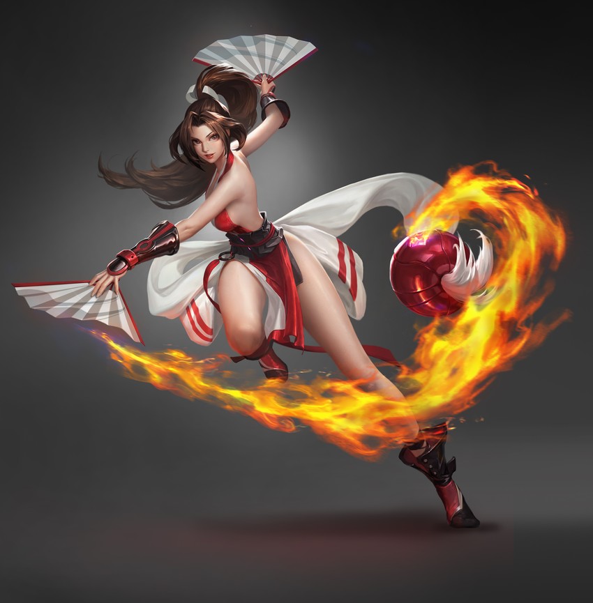 shiranui mai (the king of fighters and 1 more) drawn by fmm_cat