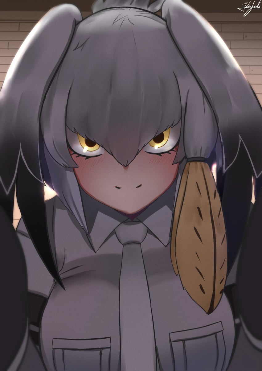 shoebill (kemono friends and 1 more) drawn by john_(a2556349)