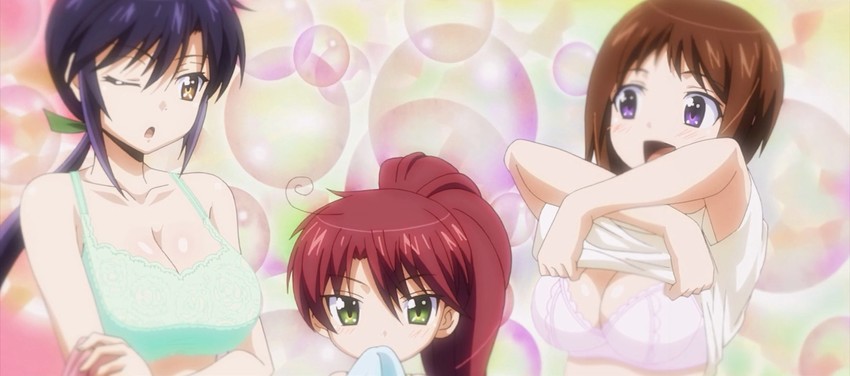wakana ui, misumi rin, and sawatari makoto (okusama ga seito kaichou!)