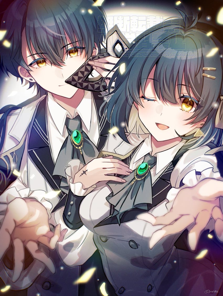 rover, female rover, and male rover (wuthering waves) drawn by yuyuhi_gm