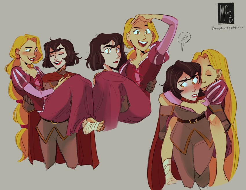 rapunzel and cassandra (tangled and 1 more) drawn by noidontgetthis