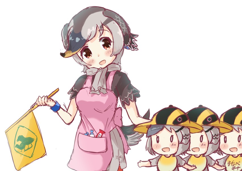 spot-billed duck (kemono friends and 1 more) drawn by manabe_mana