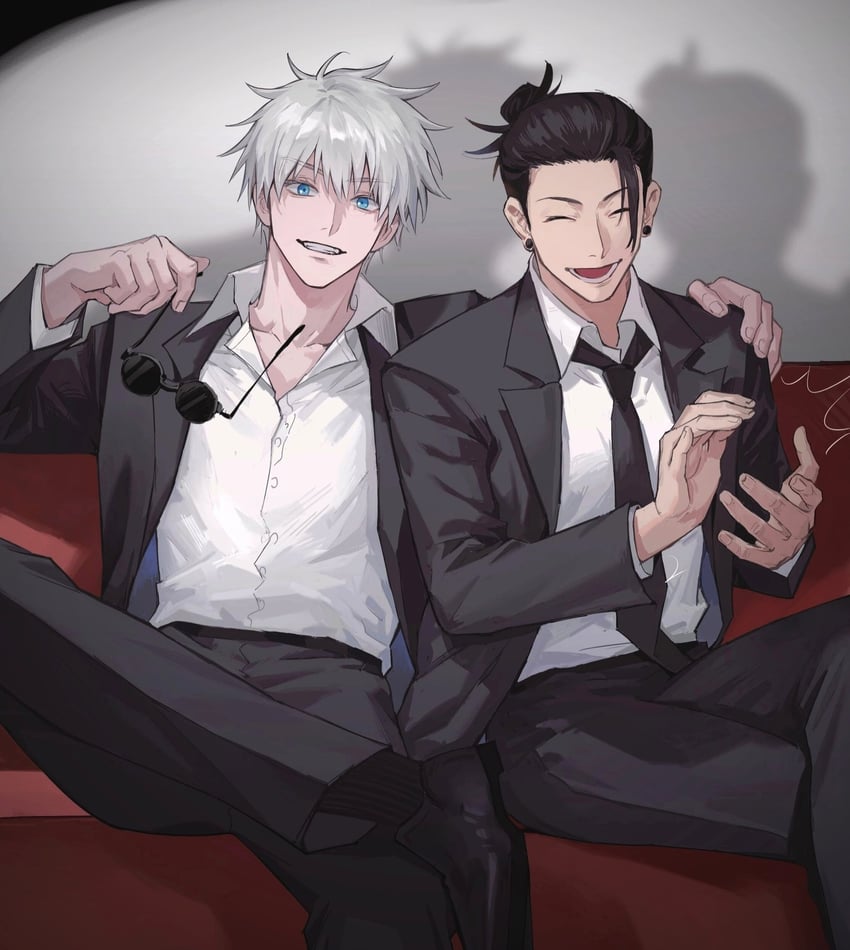 gojou satoru and getou suguru (jujutsu kaisen) drawn by nino_(nino84391425)