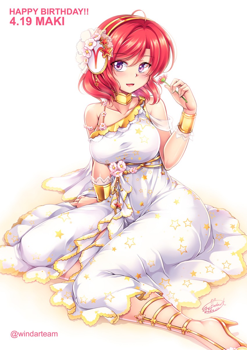 nishikino maki (love live! and 1 more) drawn by windart