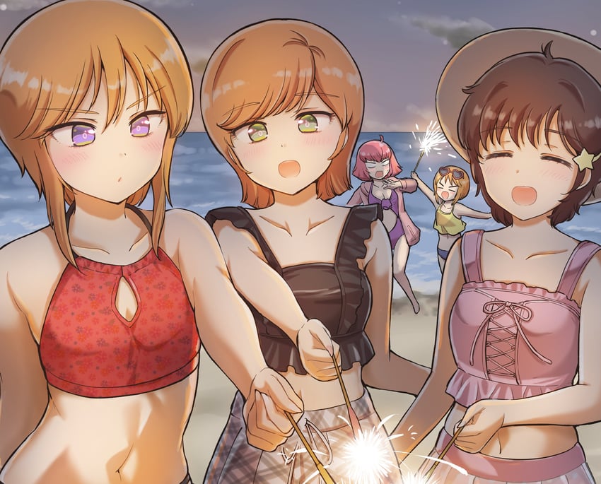 puru two, haman karn, elpeo puru, mineva lao zabi, and leina ashta (gundam and 4 more) drawn by iwasaki_masakazu