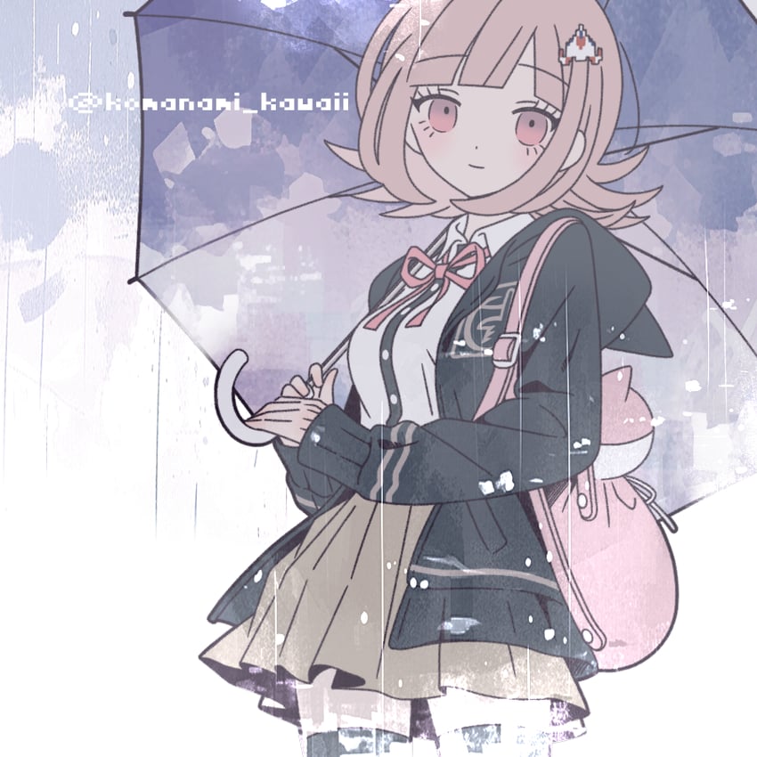 nanami chiaki (danganronpa and 2 more) drawn by komanami_kawaii