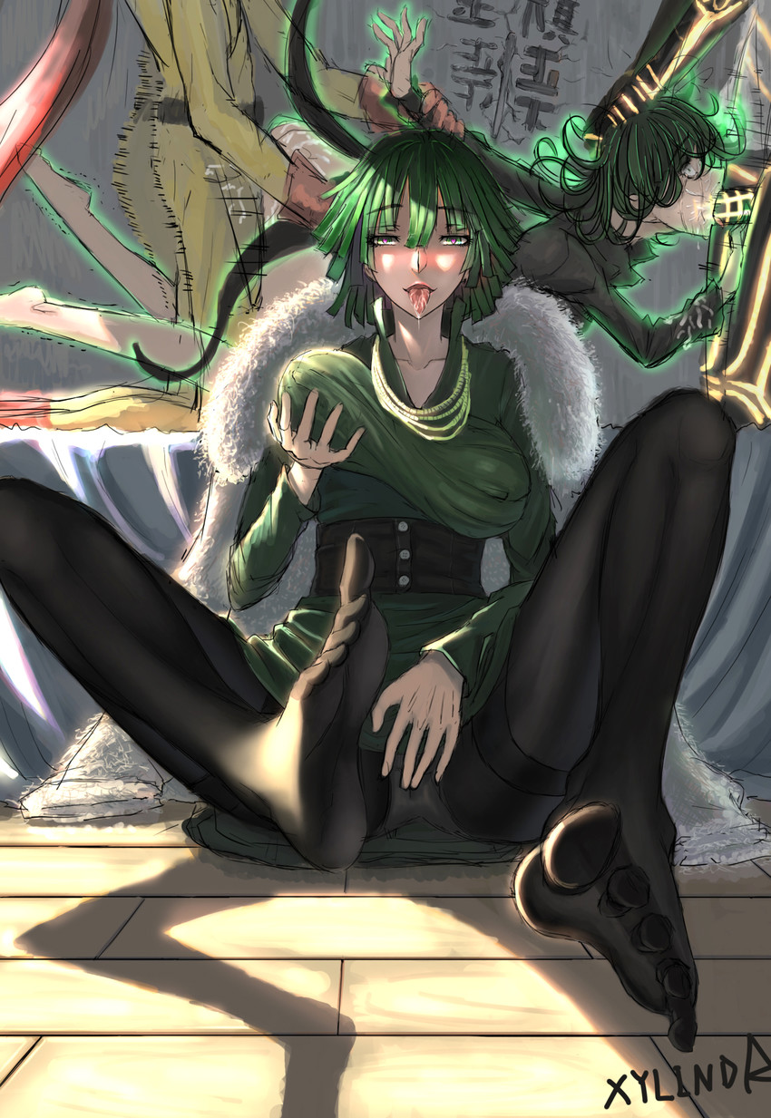 tatsumaki, fubuki, saitama, and genos (one-punch man) drawn by xylinda