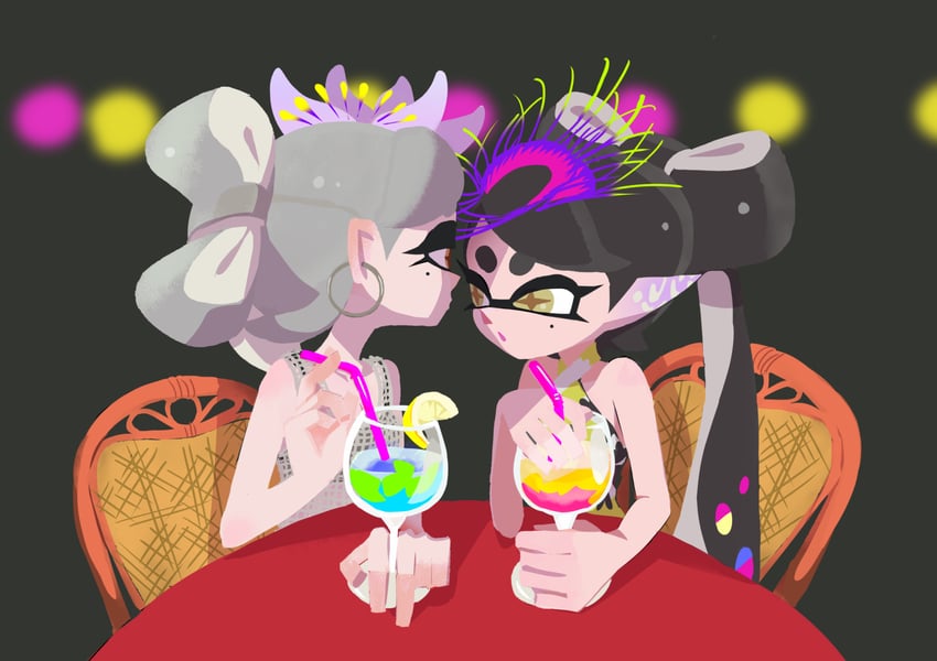 callie and marie (splatoon and 1 more) drawn by ke_sarami