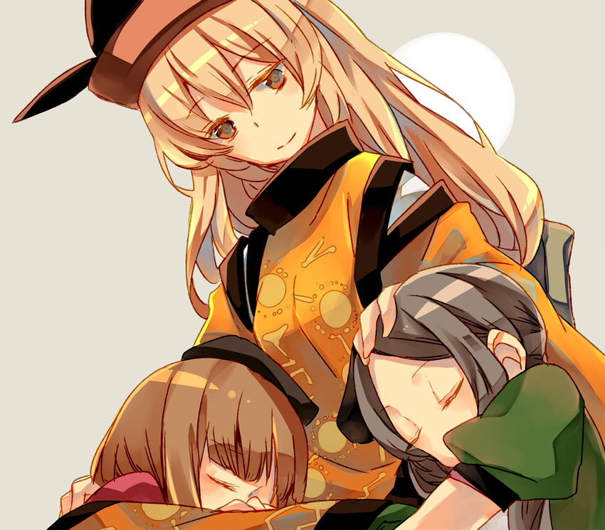 matara okina, nishida satono, and teireida mai (touhou) drawn by atoki