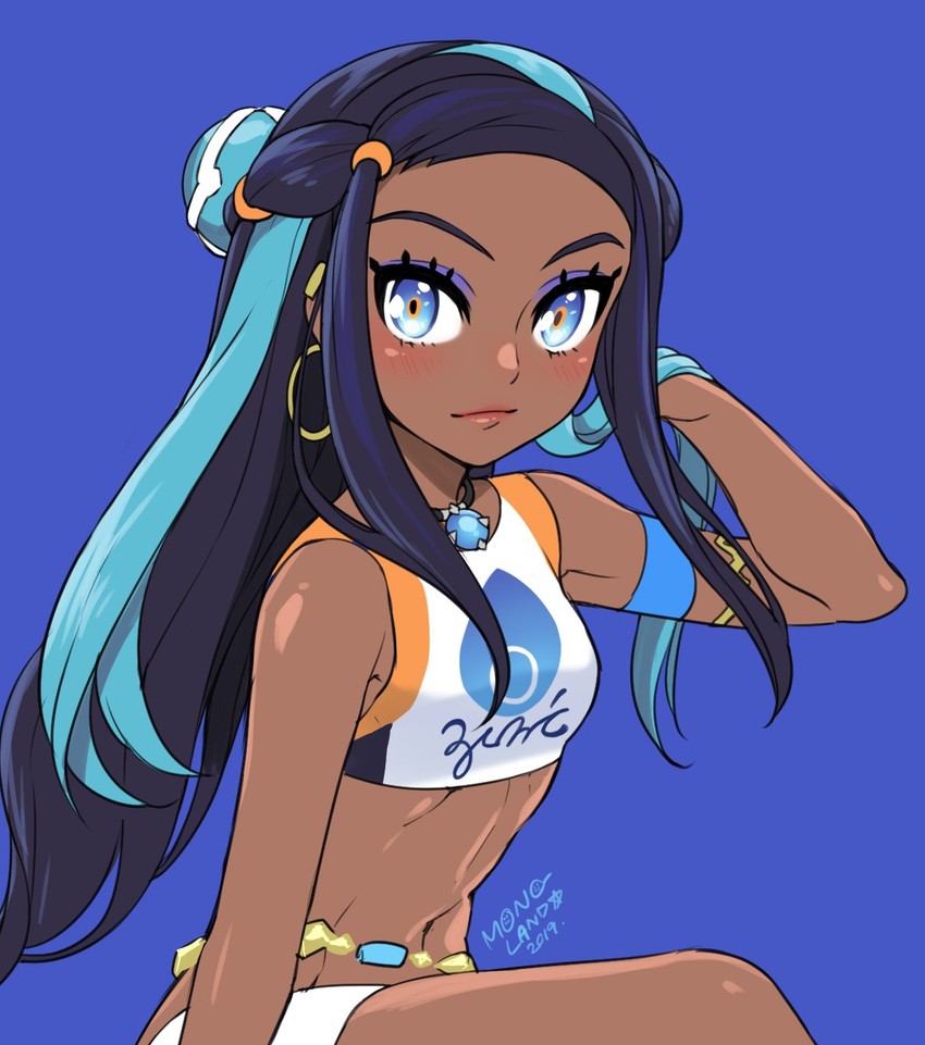 nessa (pokemon and 1 more) drawn by mono_land