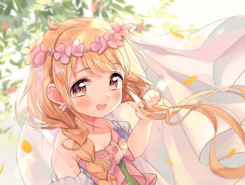 futaba anzu (idolmaster and 1 more) drawn by kanda_done