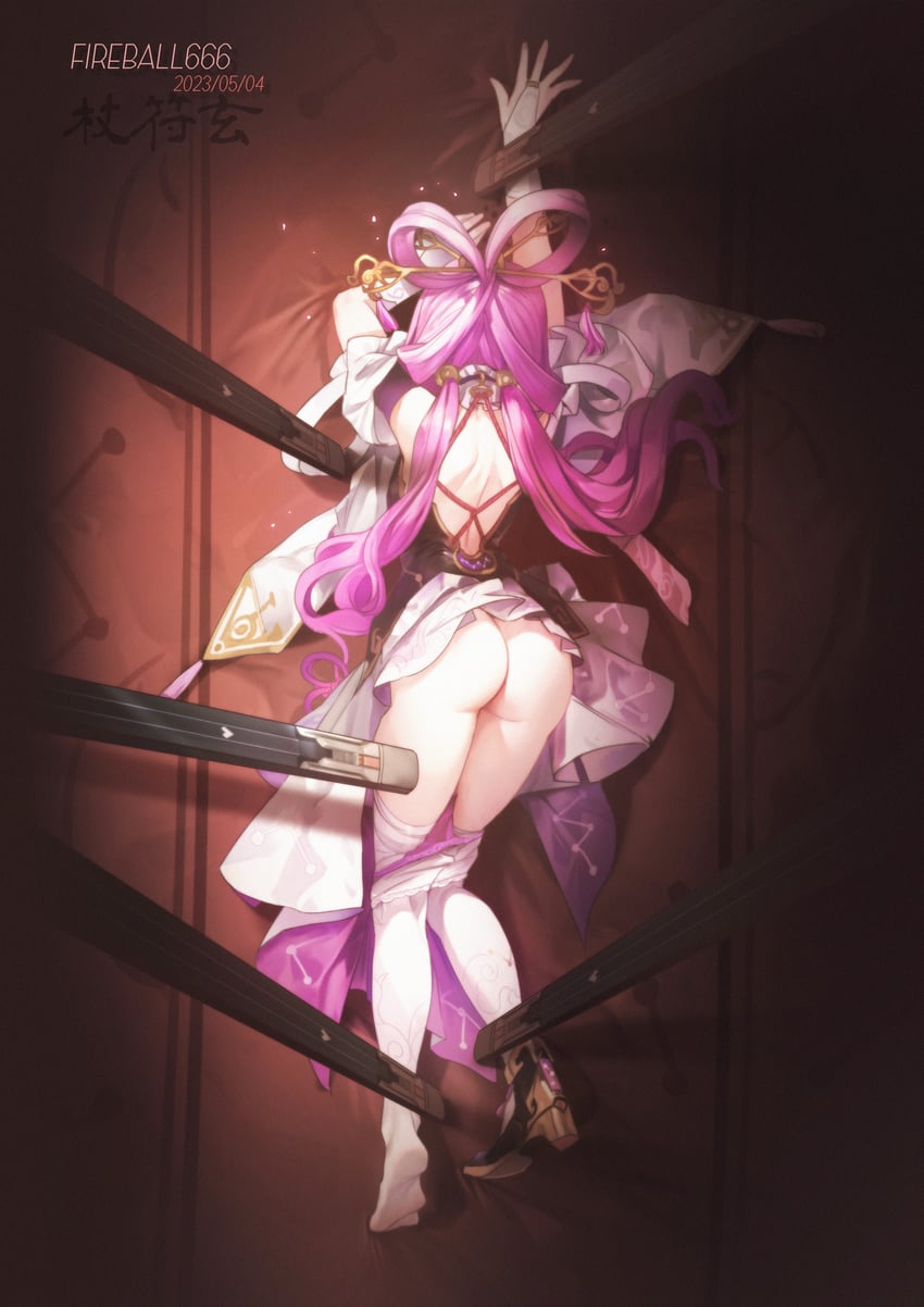 fu xuan (honkai and 1 more) drawn by fireball_666