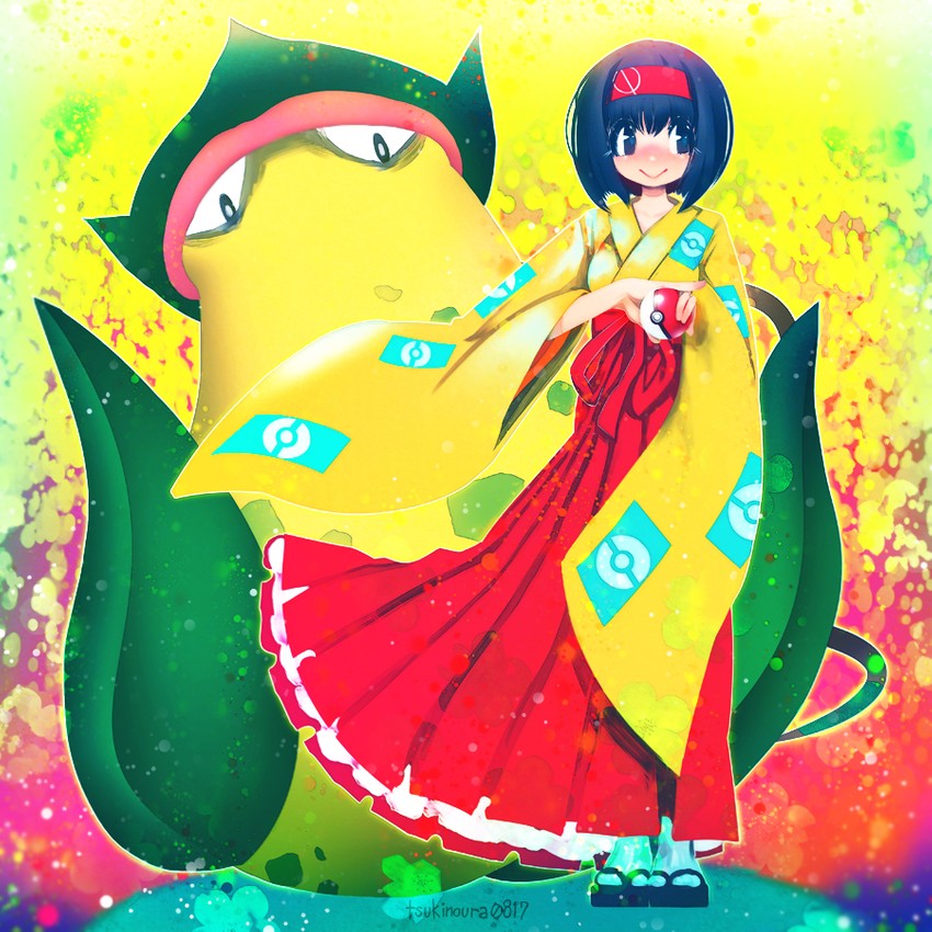 erika and victreebel (pokemon and 1 more) drawn by hakkasame