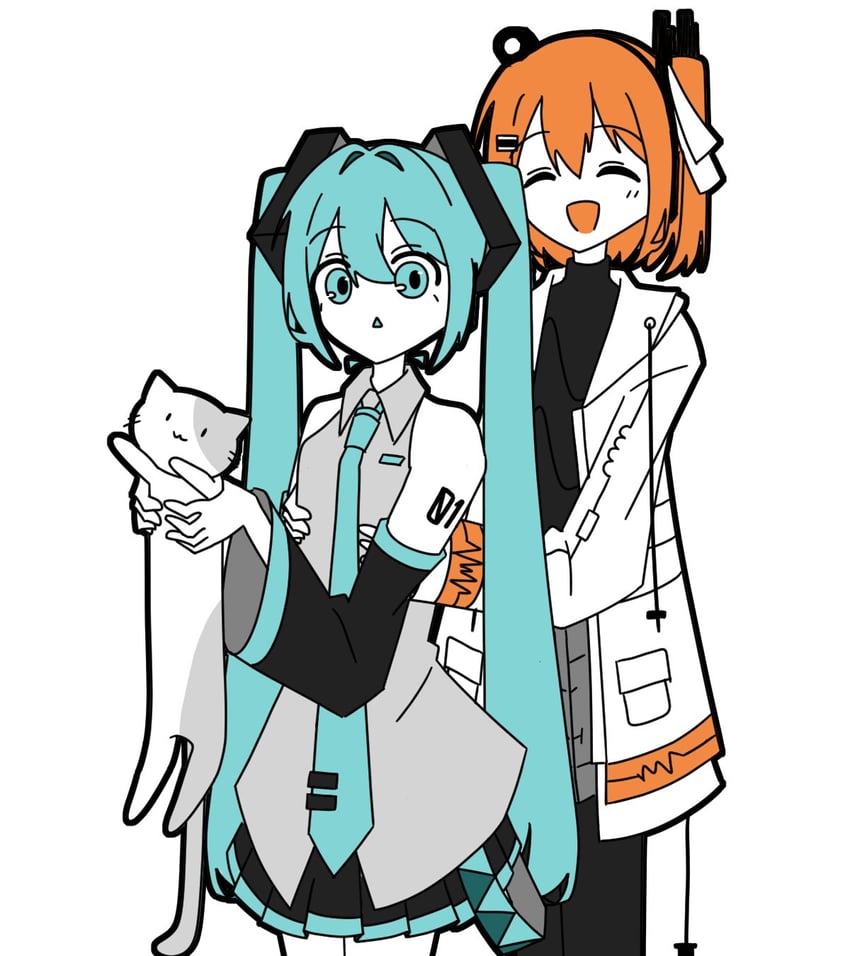 hatsune miku and adachi rei (vocaloid and 2 more) drawn by chiori_(_chio_ri)