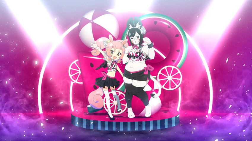 kisa niya and webemez (indie virtual youtuber) drawn by tomatomagica