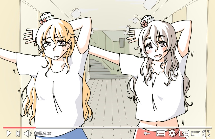 pola and zara (kantai collection and 2 more) drawn by tatahai