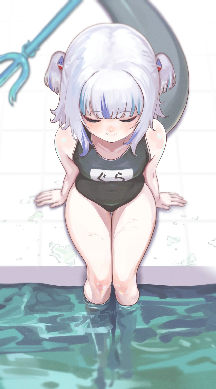 gawr gura (hololive and 1 more) drawn by dalcom