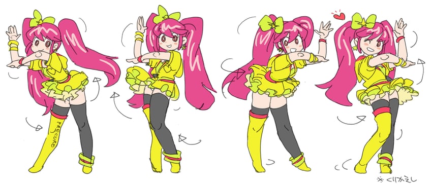 aino megumi and cure lovely (precure and 1 more) drawn by fussan_senryobako