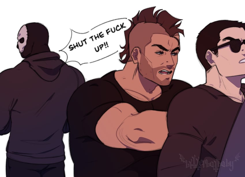ghost and soap (call of duty and 1 more) drawn by bitterbatbaby