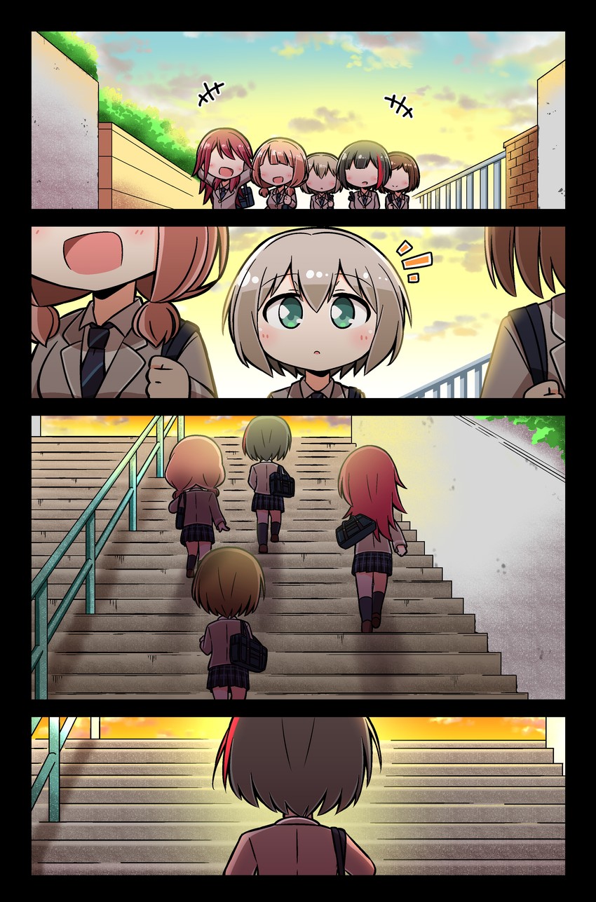 mitake ran, aoba moca, uehara himari, udagawa tomoe, and hazawa tsugumi (bang dream!) drawn by kyou_(fr39)