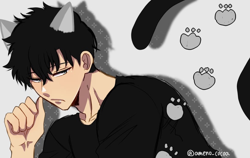sung jin-woo (solo leveling) drawn by akina_(user_htkx7587)