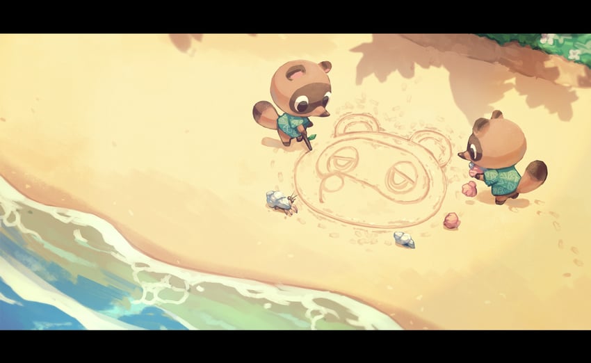 tom nook, timmy, and tommy (animal crossing) drawn by saino_misaki