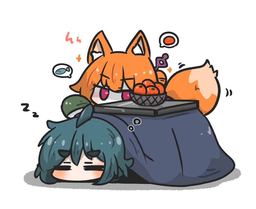 kemomimi-chan and fuka-chan (original) drawn by uni_souchou