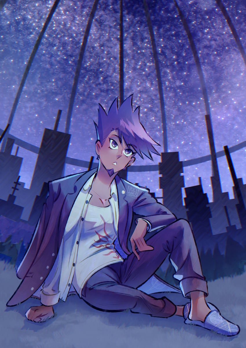 momota kaito (danganronpa and 1 more) drawn by hellshake_yuli