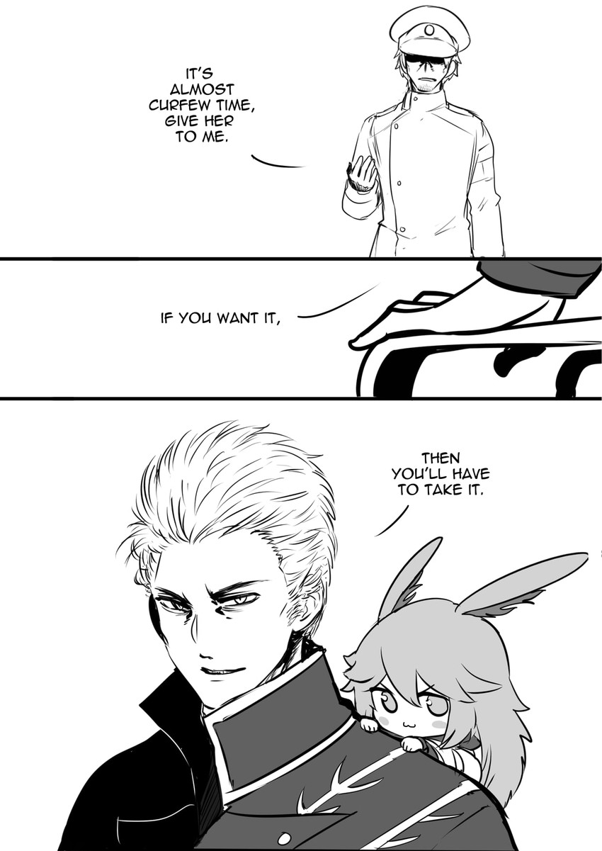 yae sakura, vergil, and captain (honkai and 3 more) drawn by aepuru_arts