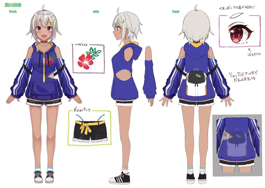 hayama marin (nijisanji) drawn by okutomi_fumi