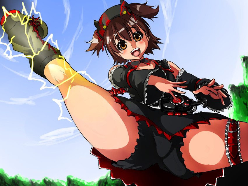 akagi miria and kamen rider dark kabuto (idolmaster and 3 more) drawn by isna_(footprintsofisna)