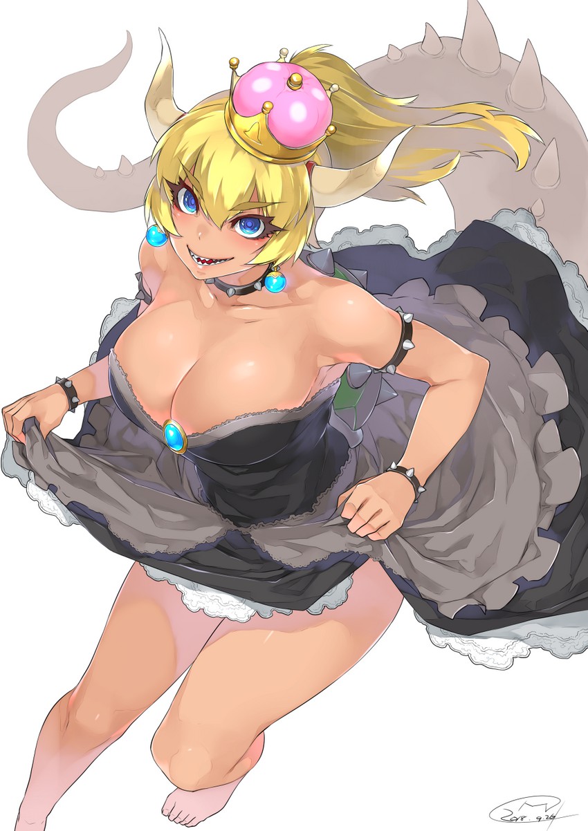 bowsette (mario and 1 more) drawn by mitsuba_minoru