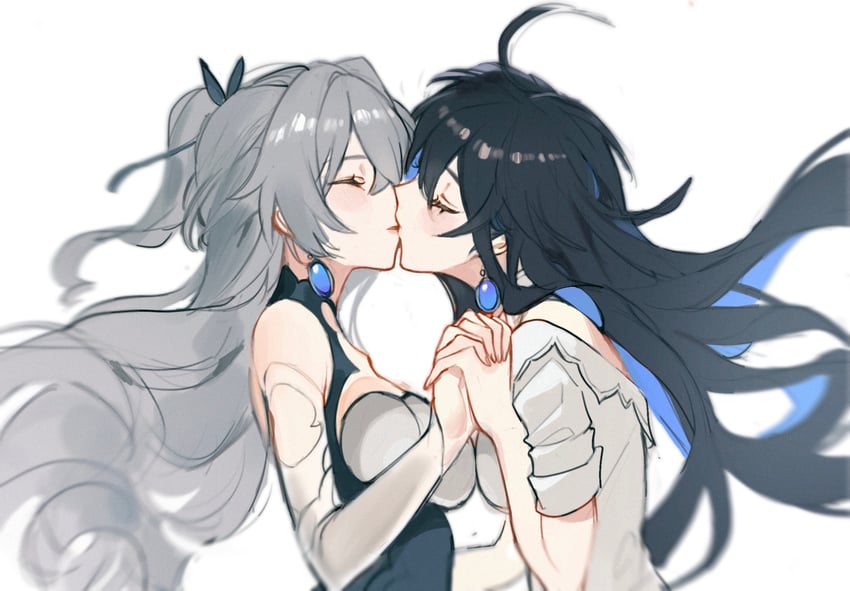 bronya rand and seele (honkai and 1 more) drawn by mie_xing