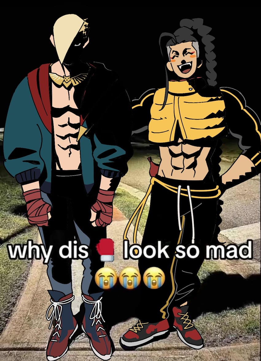 jamie siu and ed (street fighter and 1 more) drawn by boulderclay41