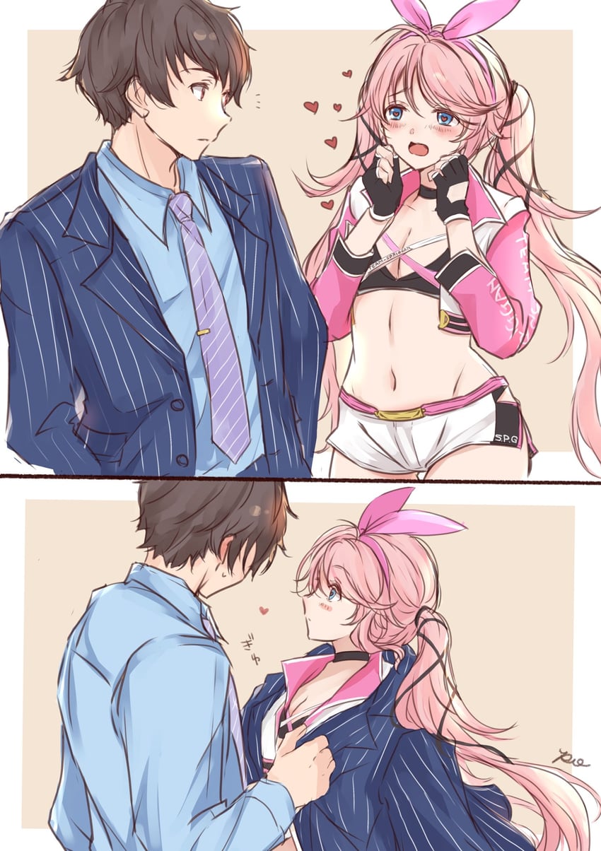 nadia rayne and swin abel (eiyuu densetsu and 2 more) drawn by polly_(cott)