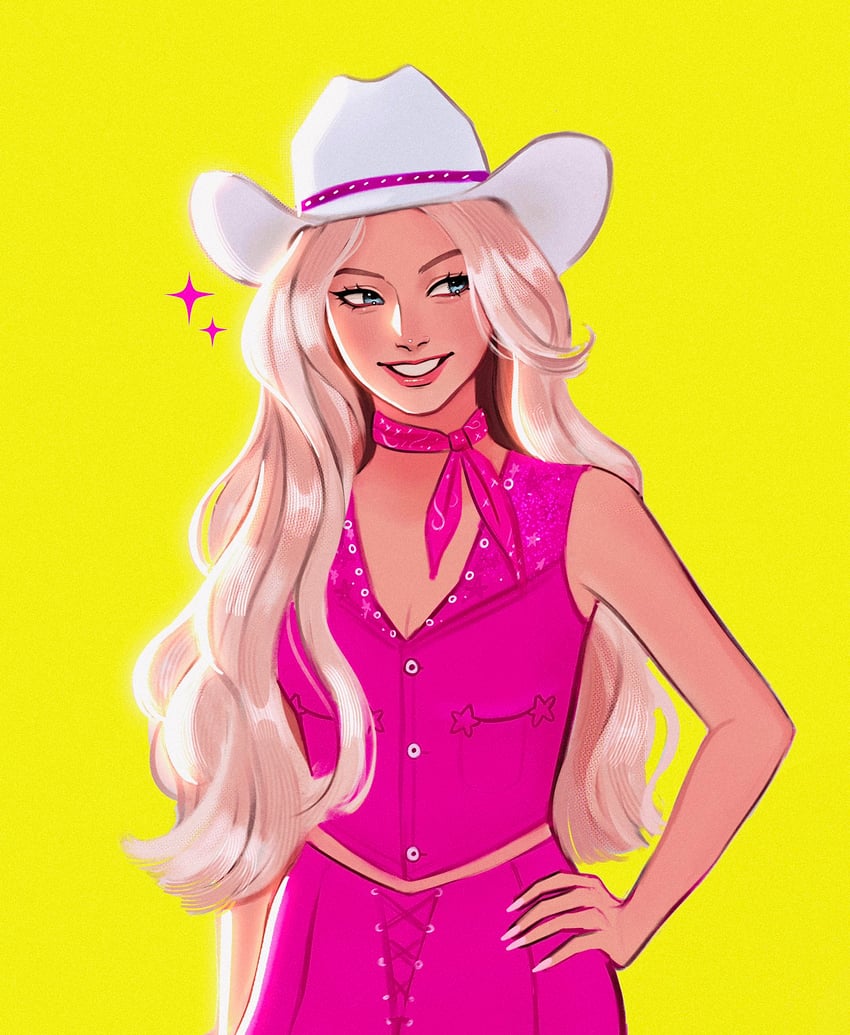 barbie, stereotypical barbie, and margot robbie (barbie) drawn by gittanart