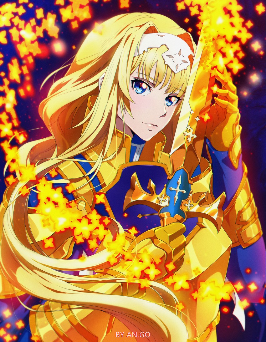 alice zuberg (sword art online and 1 more) drawn by anastasia_gordieieva