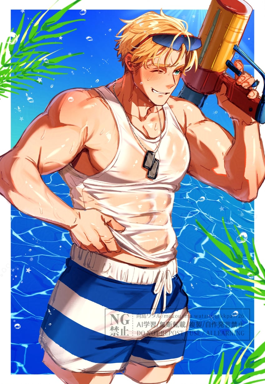 lewis smith (yuuki bakuhatsu bang bravern) drawn by crazy_kinoko