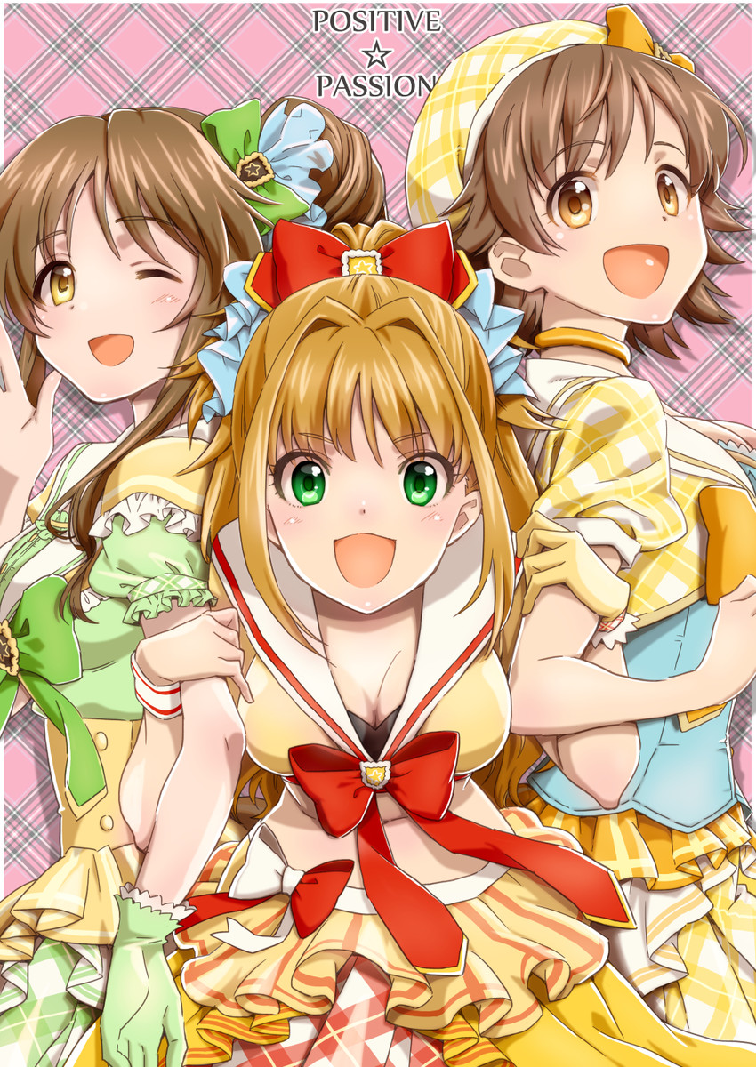 honda mio, takamori aiko, and hino akane (idolmaster and 1 more) drawn by akizuki_wataru