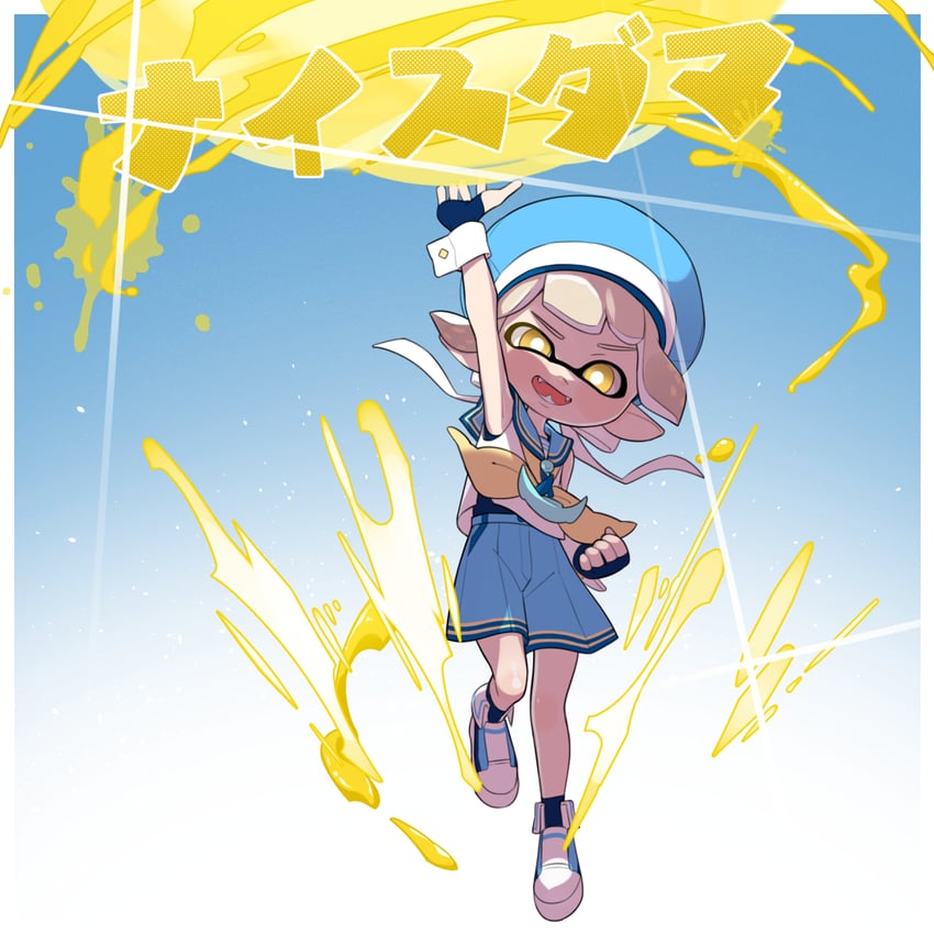 inkling player character and inkling boy (original and 2 more) drawn by mubo