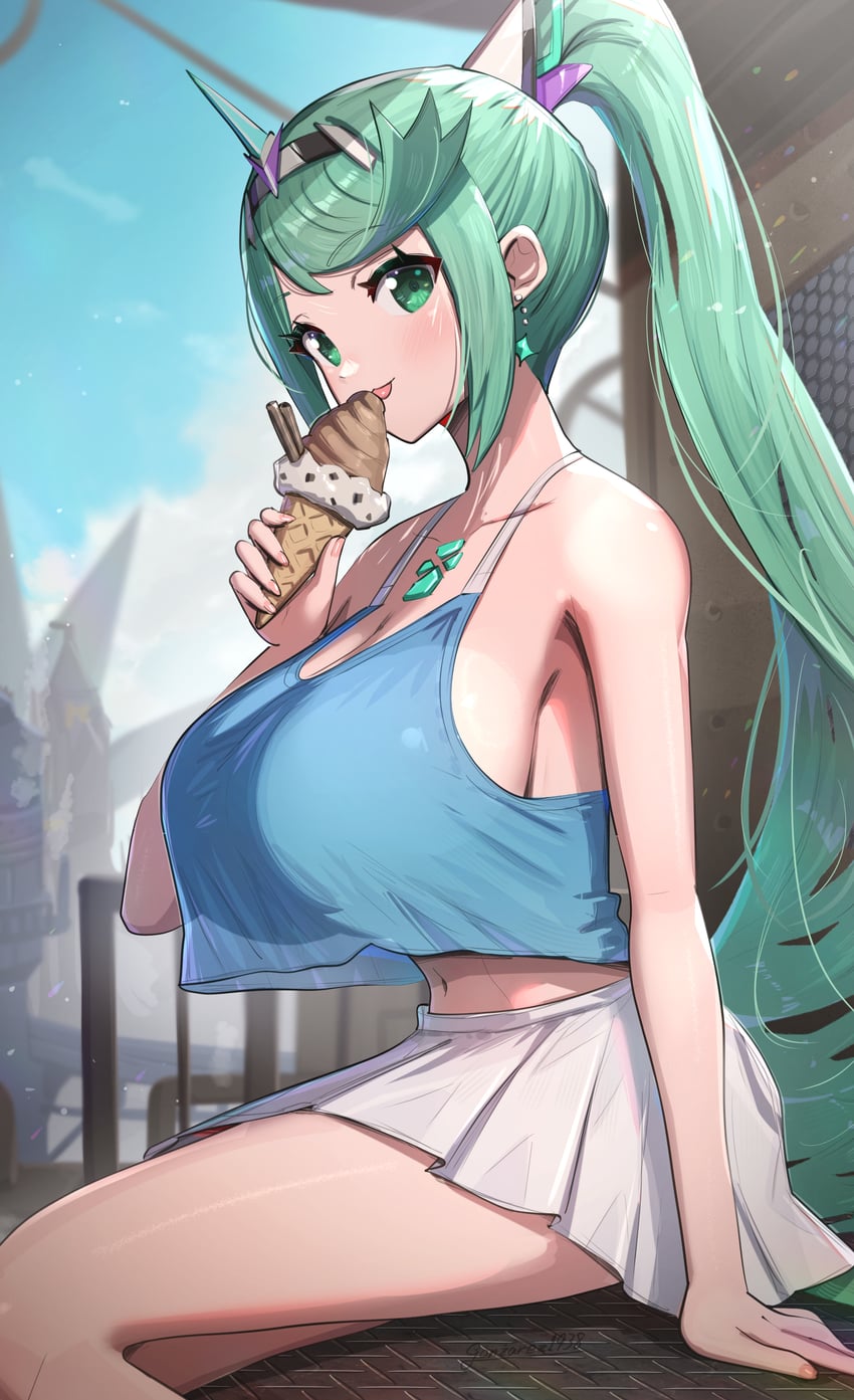 pneuma (xenoblade chronicles and 1 more) drawn by gonzarez