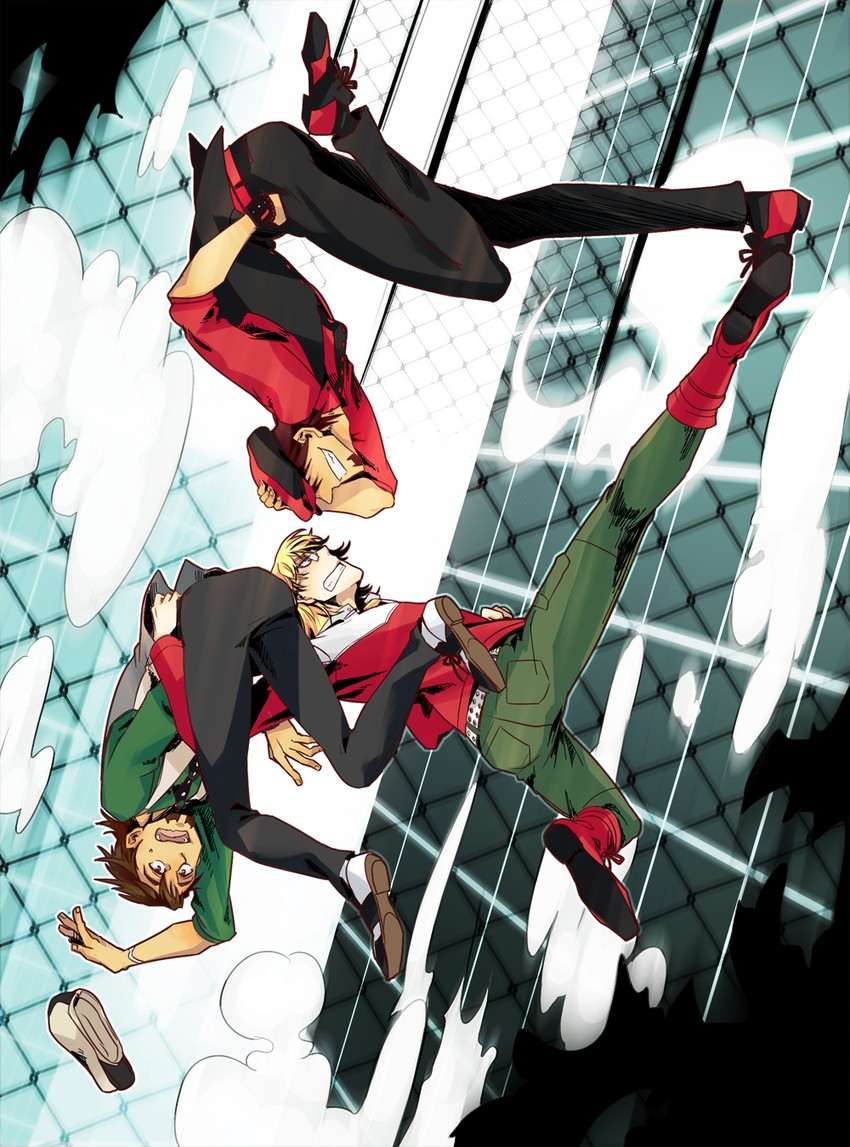 barnaby brooks jr., kaburagi t. kotetsu, and ebitetsu (tiger & bunny) drawn by duthcjs