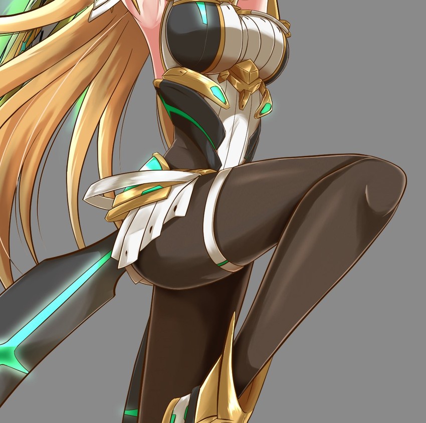 mythra (xenoblade chronicles and 2 more) drawn by samu_poteto